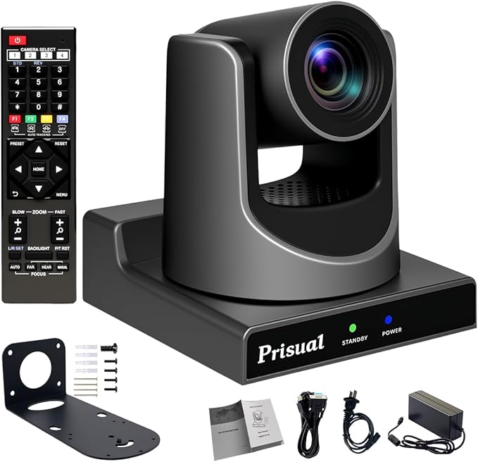 NDI PTZ Camera, 30X NDI/SDI/HDMI/USB3.0/IP Streaming with AI Auto Tracking, Low Latency for Church, Broadcast, Live Events (Built in Latest NDI License, Included NDI HX2 & NDI HX3 & Full NDI)