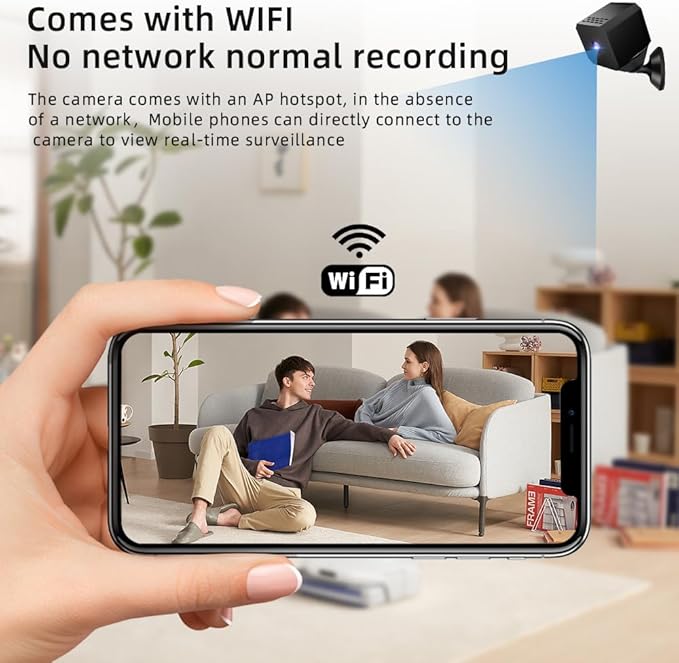 2025 Upgraded 1080P Security Camera Wireless Indoor,Home Camera for Pet,Suitable for Home Offices, Indoor Cam with Night Vision, for Indoo and Outdoor Safety,Real Time Record Surveillance-F1