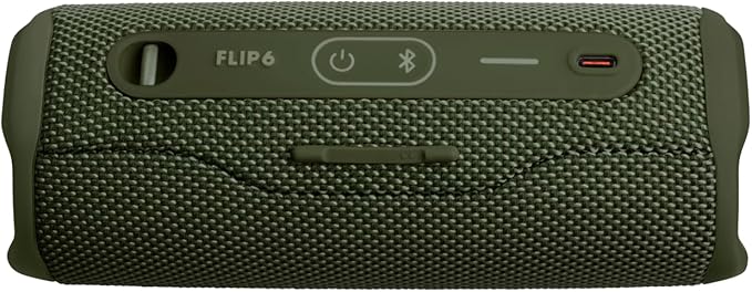 JBL Flip 6 - Portable Bluetooth Speaker, powerful sound and deep bass, IPX7 waterproof, 12 hours of playtime, JBL PartyBoost for multiple speaker pairing for home, outdoor and travel (Green)