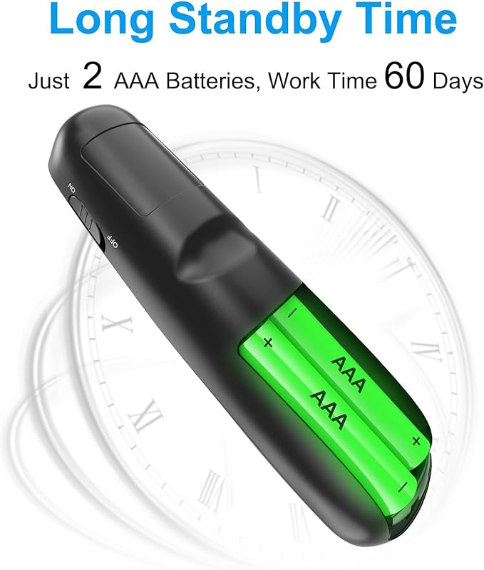 (4 Units) Wireless Presenter Remote, Clicker for Laptop PowerPoint Presentations Pointer, RF Computer Clicker for Presentations Remote, Slideshow/Smartboard/College/Classroom/PPT Clicker