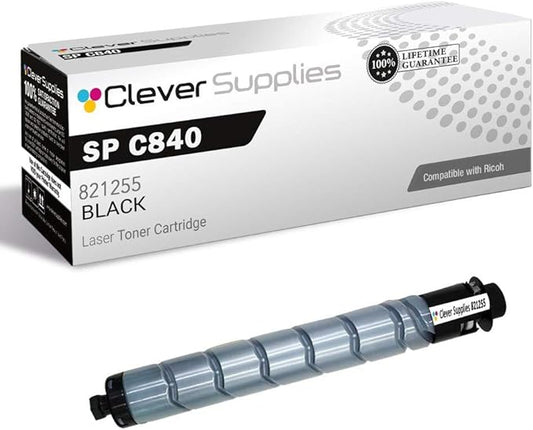 CS Replacement Toner Cartridge Compatible with Ricoh SP C840 821255 Black Aficio SP C840 C842 Toner Cartridge Black