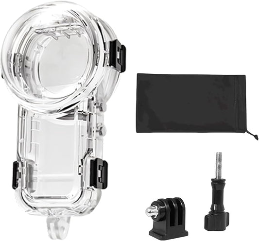 Invisible Dive Housing Case for Insta360 X5,Waterproof Up to 60M/196ft Invisible Underwater Photography Housing, X5 Protective Cover Shell with Bracket Accessories2