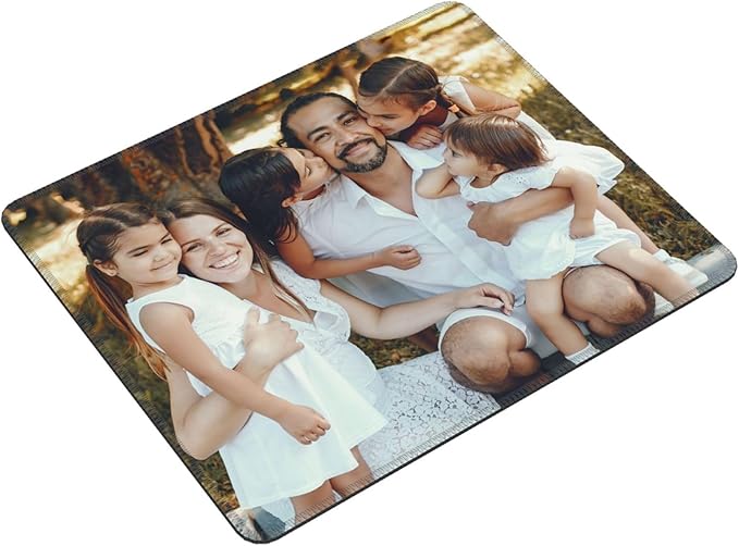 10 Pcs Custom Square Mouse Pad, Personalized Mouse Pad with Picture Logo, Customized Picture Mouse Pad, Personalized Gifts for Him Computer Enthusiasts, 7in*8.6in