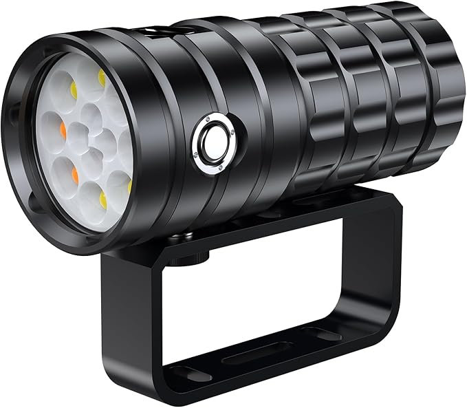 Dive Light for Underwater Photography, 5000Lumens Super Bright Diving Flashlight, 100M Waterproof Underwater Video Light with Type-C Charging, Professional for Underwater Lighting