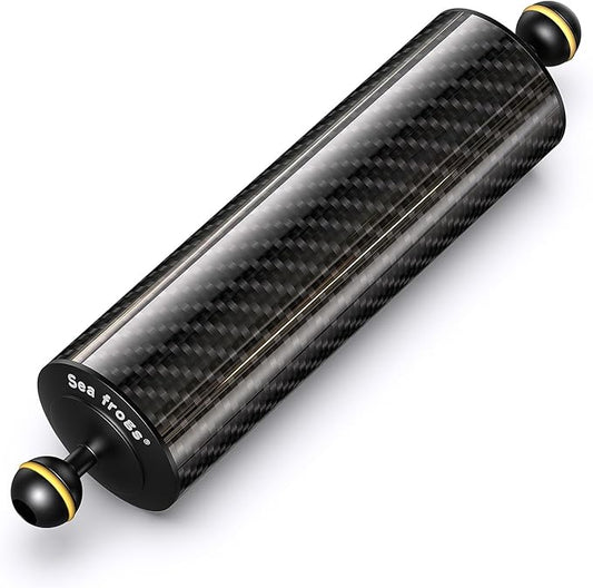 Sea frogs D60mm, 10'', Carbon Fiber Float Arm for Ultralight, Aquatic Arm, Buoyancy Provided 410g, Underwater Camera System Diving Tray Video Light/Strobe GA-7