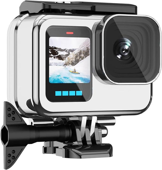 BO&DQQ Protective Waterproof Case Compatible for Go Pro Hero 13 12 11 10 9 Black, 60M/196FT Underwater Diving Housing Shell Accessories Kit