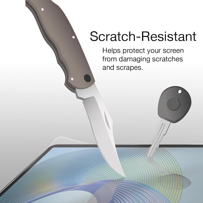 BoxWave Screen Protector Compatible with Amazon Echo Show 8 (3rd Gen 2023) - ClearTouch Anti-Glare ToughShield 9H (2-Pack), Anti-Glare 9H Tough Flexible Film Screen Protector