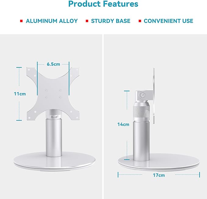 Tiltable Stand for Echo Show 21 & 15 (1st, 2nd Gen), Rotatable & Adjustable, Compatible with Echo Show 21, 15 1st & 2nd Gen, Aluminum Tabletop Stand