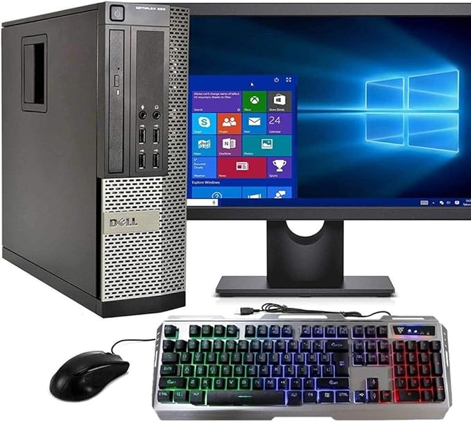 Wired Gaming Keyboard and Mouse Combo,RGB Raibow Lighted LED Backlit & Metallic Frame,Color Changing,Adjustable Breath Backlight,Full Size 104 Keys,for Xbox PS4 Xbox One Desktop Gamer