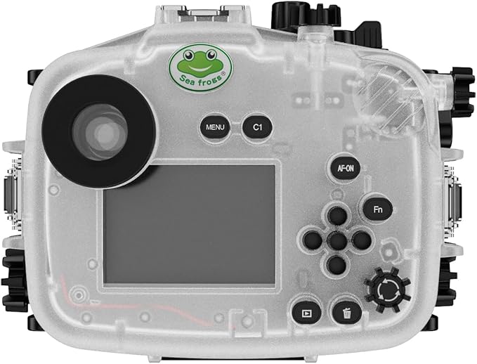Sea frogs Underwater Camera Case Compatible with Sony A7C-II for E PZ 16-50mm F3.5-5.6 OSS IPX8 40m/130ft Maximum Diving Depth A7C-2 Waterproof Camera Housing for Diving, Surfing, Rowing A7C II