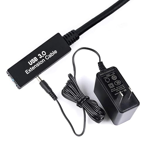 33FT USB 3.0 Active Extension Cable,USB Extension Cord A-Male to A-Female,Compatible with Oculus Quest 3 VR,Headset,Hard Drive,Printer,Webcam,Scanner,PS4 More