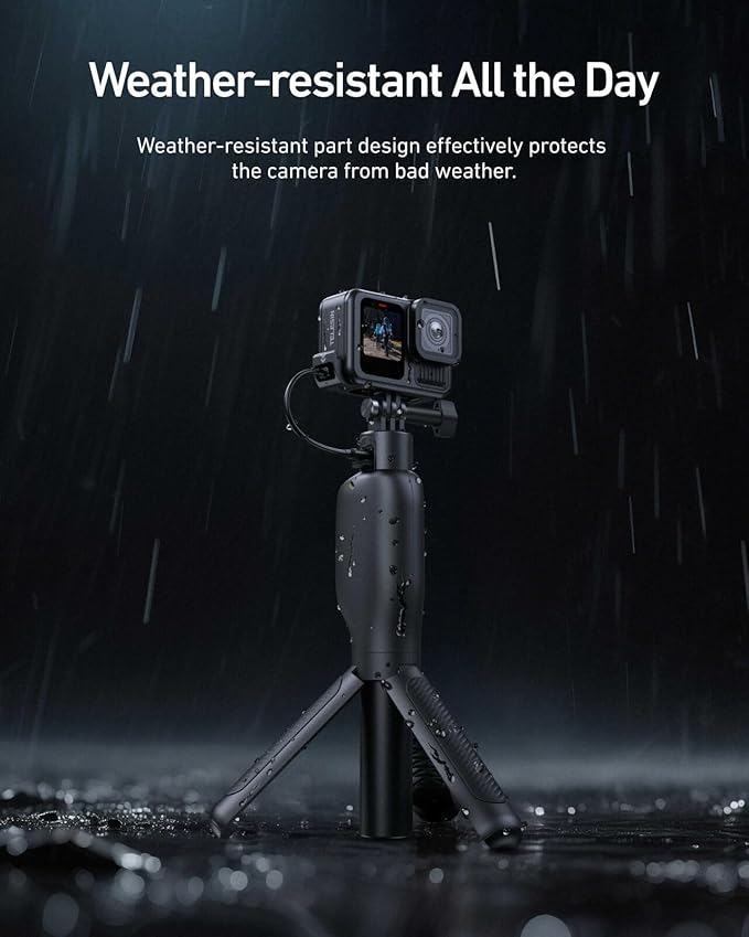 TELESIN° G2 Upgraded Battery Door Cover for GoPro 13 12 11 10 9, Water Snow Resistant Protective Case Charger Type-C Charging Mount for Go Pro Hero 13 Hero 12 Hero 11 Hero 10 Hero 9 Black Accessories