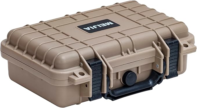 MEIJIA Portable All Weather Waterproof Protective Hard Case, Small Camera Case,Dry Case with Customizable Foam,Fit Use of Drones, Camera,Equipments, 11.65 ”x8.35”x3.78”