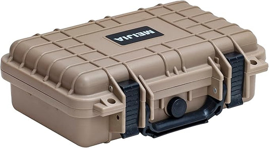 MEIJIA Portable All Weather Waterproof Protective Hard Case, Small Camera Case,Dry Case with Customizable Foam,Fit Use of Drones, Camera,Equipments, 11.65 ”x8.35”x3.78”