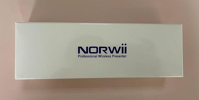 Norwii N95s BLE Presentation Clicker with Digital Pointer for PowerPoint Presentation on TV Screen and Projection Screen, Wireless Presenter Remote with Countdown Timer (Green Light-USB-A)