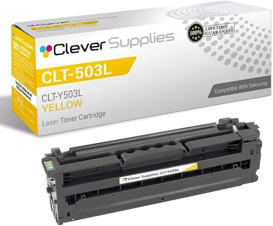 CS Replacement Toner Cartridge Compatible with Samsung CLT-503L CLT-Y503L Yellow ProXpress C3010DW ProXpress C3010ND ProXpress C3060F ProXpress C3060FW