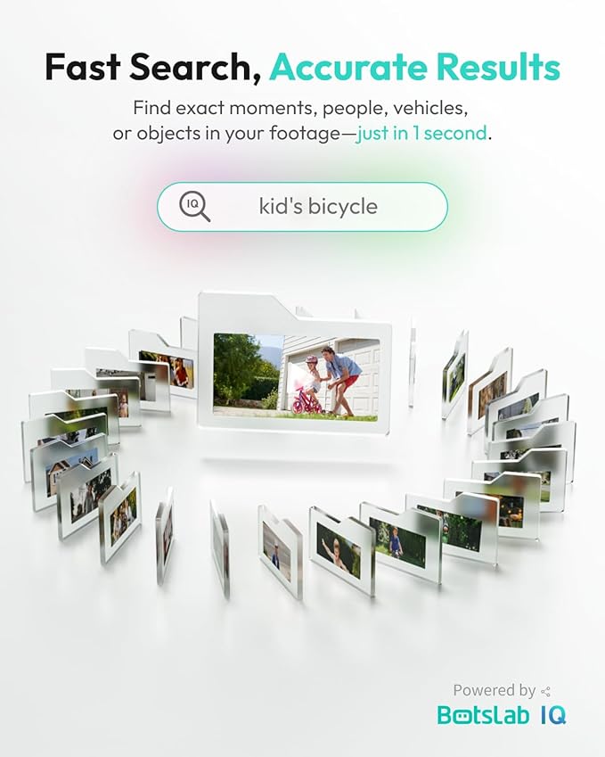 BOTSLAB Security Cameras Outdoor Wireless, Add-On Cameras Must Be Connected to HomeBase and Cannot Be Used Independently, 4K Security Camera, No Monthly Fee, Supports Up to 8 Cameras per Home Hub