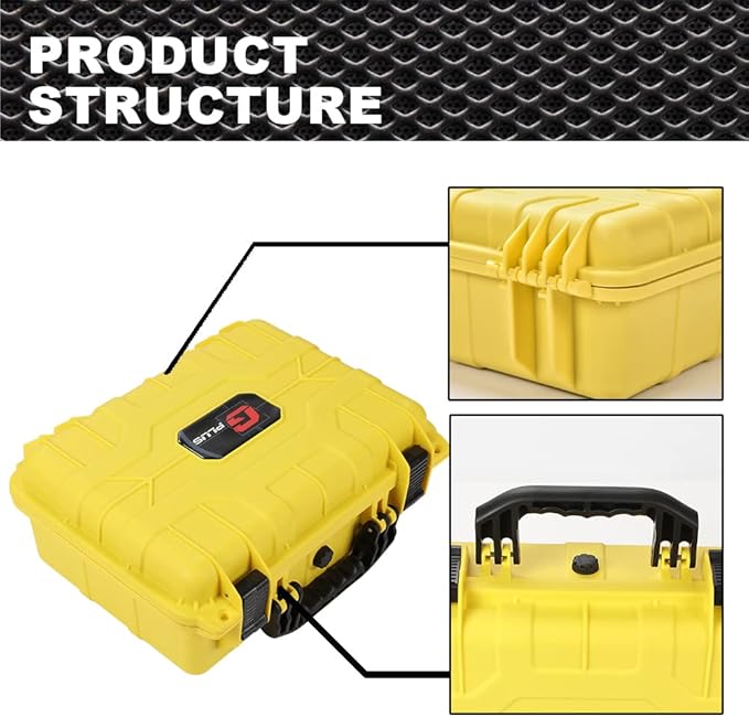 VR Carrying Case Outdoor Portable Storage Box Protector Glasses Bags(Yellow)