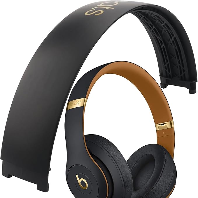 Studio 3 Headband Replacement Parts Accessories Studio 2 Headband Top Arch Band Pad Repair Kit Compatible with Studio 3.0/Studio 2.0 Headphones. (Midnight Black)