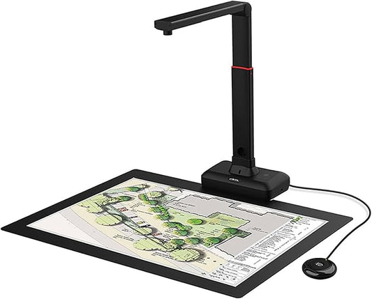 VIISAN Large Format Book & Document Scanner, Capture Size A2/A3, 26MP USB Document Camera with Auto-Flatten, Fingerprint Removal Technologies, Multi-Language OCR, Compatible with Windows & macOS