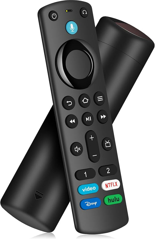 Voice Remote Control Replacement for Fire Smart TV Stick (2nd/3rd Gen/4K/Lite) 4K Max(1st/2nd Gen),TVs Cube (1st/2nd/3rd Gen), Smart TV(3rd Gen), for Insignia-Pioneer/Omni FireSeries Smart TVs