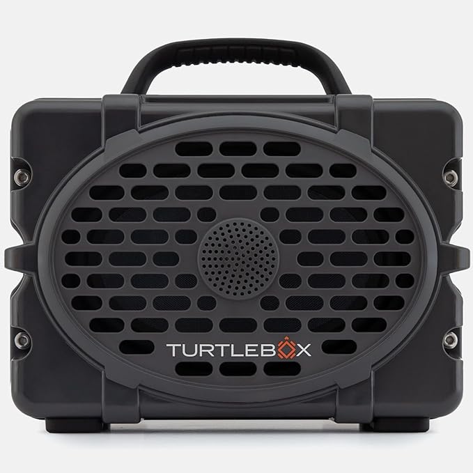 Turtlebox Original Gen 3: Portable Outdoor Bluetooth Speaker – Ultra-Loud (120dB), Waterproof (IP67), Rugged, Impact-Resistant, 3-Day Battery | Party Mode: Unlimited Pairing for Stereo Sound, Gray