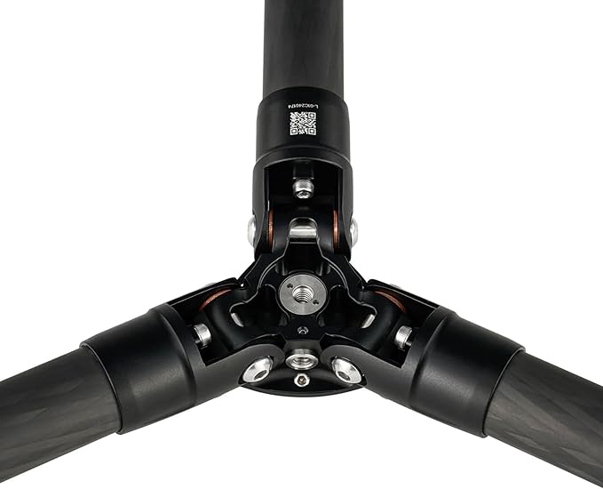 Leofoto 60" Lightweight Carbon Fiber Travel Tripod, Professional Compact Tripod for Camera DSLR Video, Max Load 44Lbs/20KG (LS-365CX)