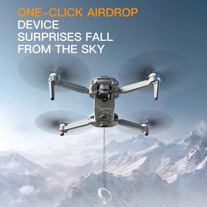 KF100 MAX Drones with Camera 4K for Adults, 19685ft Control Distance, Remote Control with 5.5 Inch Screen, 3-Axis Gimbal, 360° Obstacle Avoidance, Professional RC Quadcopter Drone, 3 Batteries