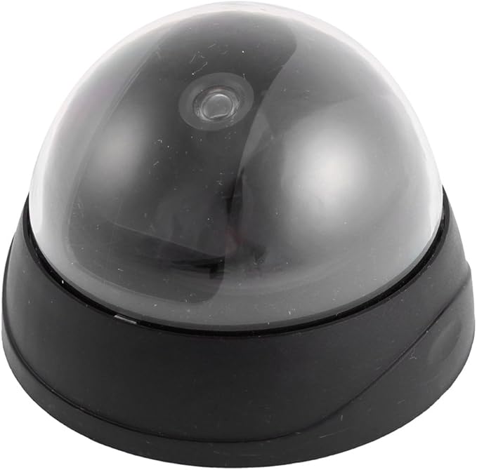 uxcell Battery Operated Dummy Dome Surveillance Security Camera Black
