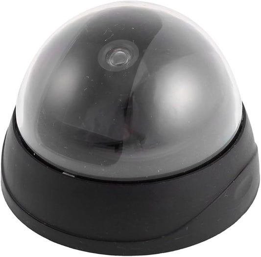 uxcell Battery Operated Dummy Dome Surveillance Security Camera Black