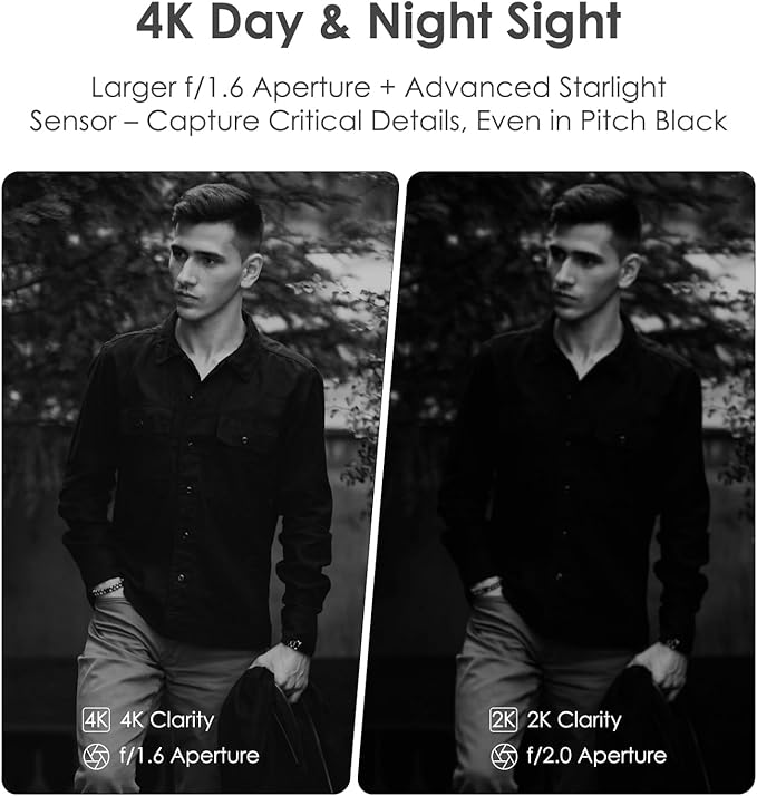 4K Wireless Outdoor Security Camera, Battery & Solar Powered – Single Add-on Unit, Requires Homebase, Not for Standalone Use, No WiFi Direct Connection, Supports Up to 8 Cameras per Homebase