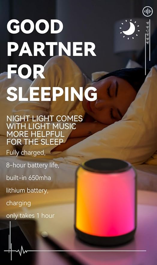 Aura-Sync Surround TWS/RGB-Color Speaker, Small, Brown