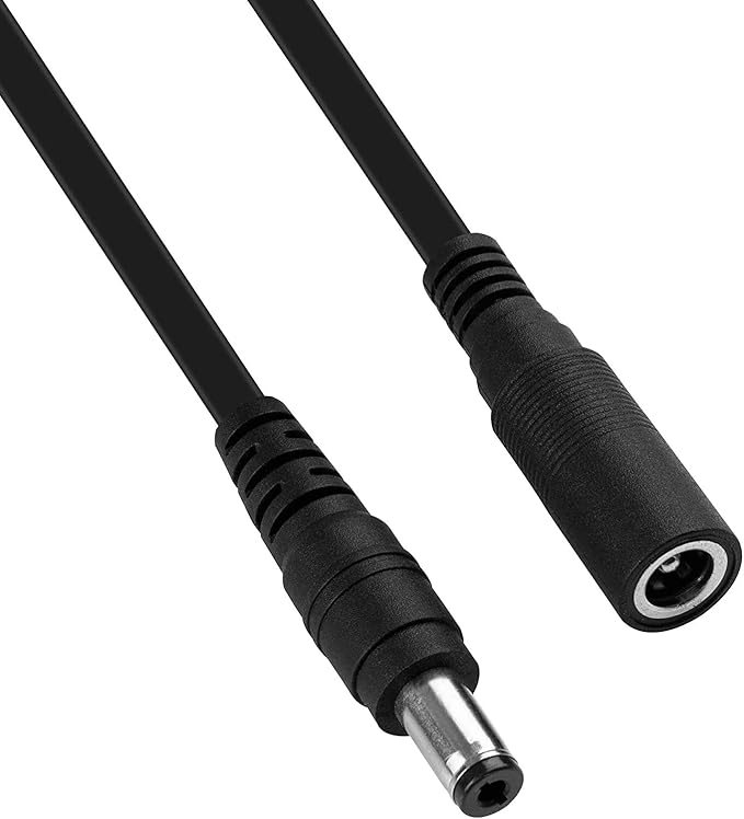 10ft Power Extension Cord for Echo Dot 3rd Gen, Alexa Dot 4th Gen, Echo Show 5, Echo Spot, Long Flat DC Adapter Plug Extender Cable