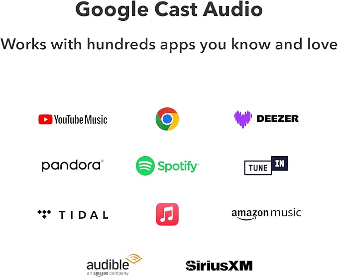 WiiM Pro AirPlay 2 Receiver, Google Cast Audio, WiFi Multiroom Streamer, Compatible with Alexa, Siri and Google Assistant, Stream Hi-Res Audio from Spotify, Amazon Music, Tidal and More