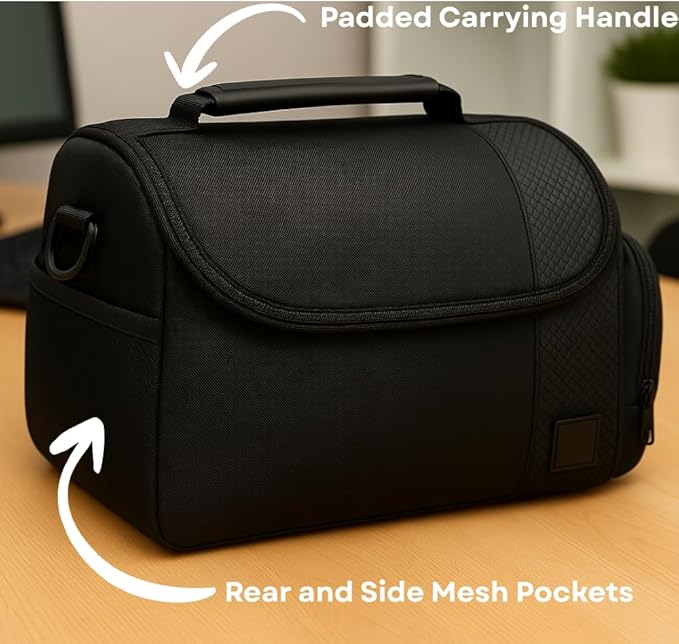 Acuvar Large Camera Bag, Digital Camera Case, Camcorder Bag & Large Camera Equipment Bag for Nikon,Canon,Sony,Olympus,Panasonic,Pentax & Samsung, DSLR Gadget Camera Case, Travel Case For Photographers