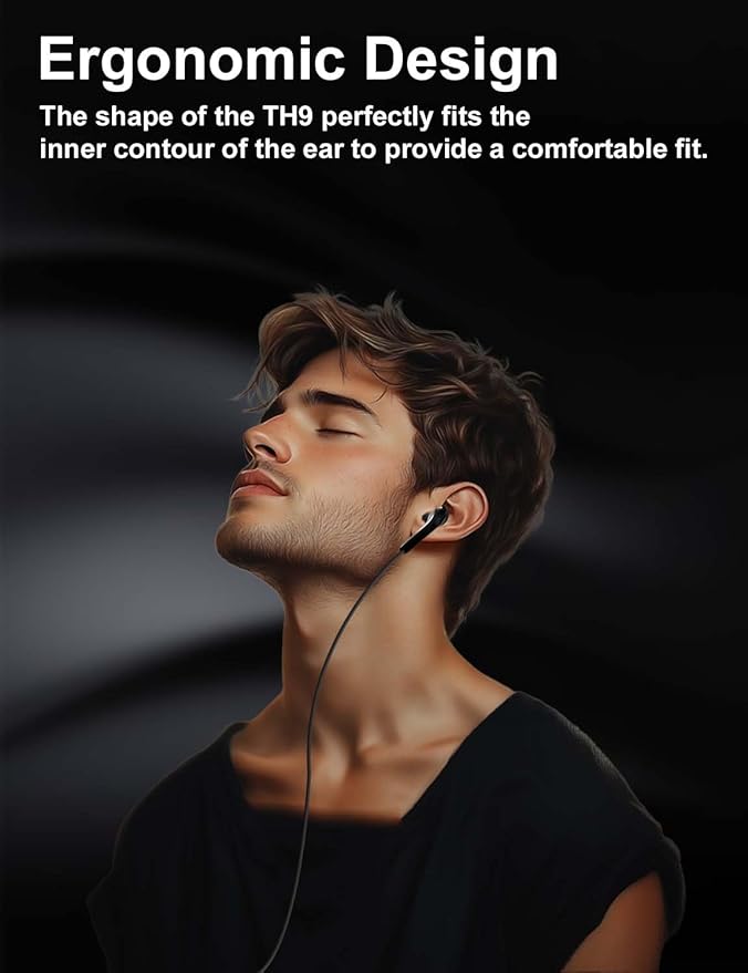MAS CARNEY USB C Headphones Wired TH9,in Ear Type-C Earphone with Mic,USB-C Earbud Compatible with Apple iPhone 15 16 iPad, Samsung Galaxy S25 S24 A53,Google Pixel,Xiaomi Redmi,Huawei Honor,Oppo,Vivo