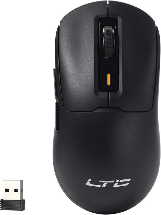 LTC GM024 Tri-Mode Wireless Gaming Mouse, 59g Ultra-Light Ergonomic Gaming Mouse 2.4Ghz/BT/Wired, 6-Level DPI 4800 Max, 1000Hz, 5 Programmable Buttons, Pro Software