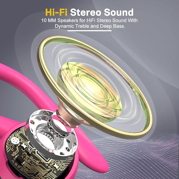 APEKX Bluetooth Headphones True Wireless Earbuds with Charging Case IPX7 Waterproof Stereo Sound Earphones Built-in Mic in-Ear Headsets Deep Bass for Sport Running Red