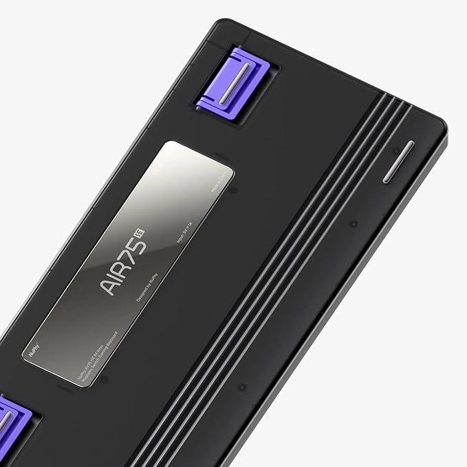 nuphy Air75 HE Rapid Trigger Wired Custom Magnetic Gaming Keyboard,RGB HotSwap, 84 Keys 75% Layout Adjustable Actuation Esports Low-Profile Hall Effect Keyboard (Magnetic Jade Switch)