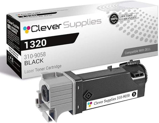 CS Replacement Toner Cartridge Compatible with Dell 1320 310-9058 Black 1320 1320c 2000 Page Yield