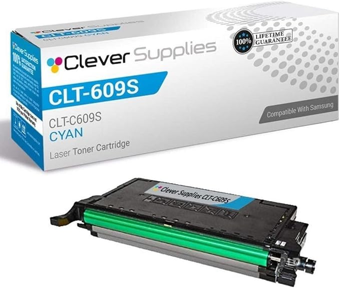 CS Replacement Toner Cartridge Compatible with Samsung CLT-609S CLT-C609S Cyan CLP-770 CLP-770ND CLP-775 CLP-775ND