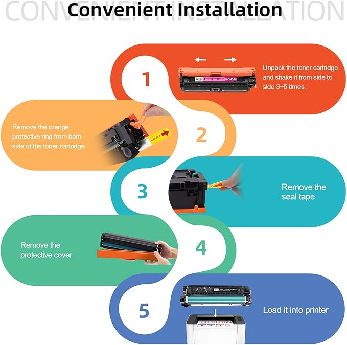 659A Toner Cartridges 4 Pack(with Chip) Remanufactured Compatible with 659A Toner Cartridges for MFP M776 M856x M856dn M776z M776dn M776zs Printer(Black, Cyan, Magenta, Yellow