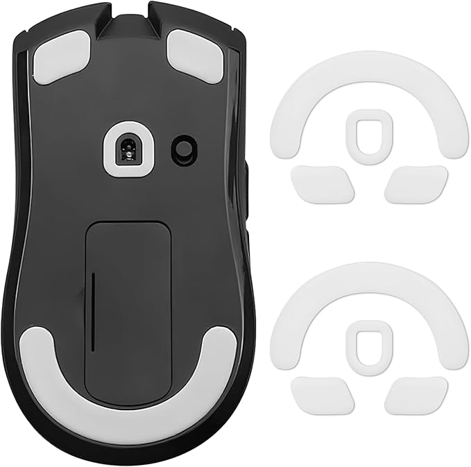 2 Pack V3 Hyper Speed Wireless Gaming Mouse Feet Sliding Stickers, Mice Glass Skates Pad, Replacement Glide Stickers for Smooth Control Precision on Any Gaming Surface (Glide Mice Skates)