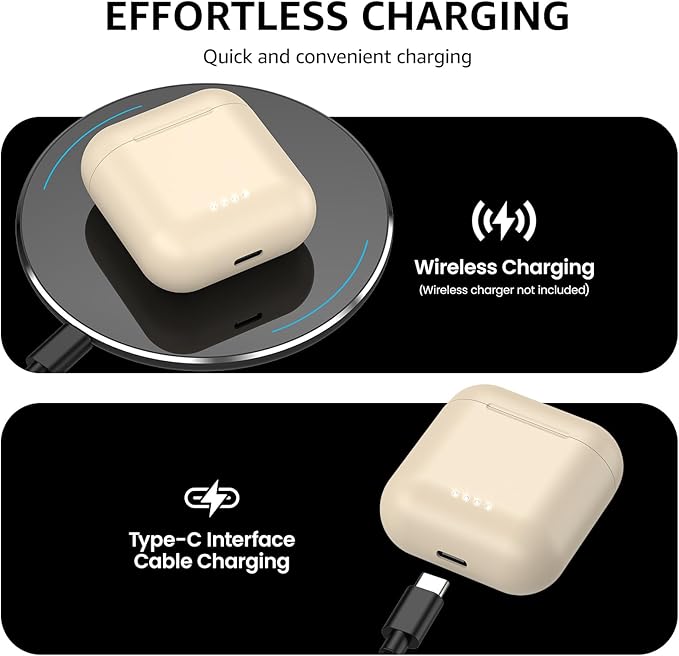 TOZO T6 Wireless Earbuds, Bluetooth 5.3 Ear Buds, Stereo Sound in Ear Headphones, 50 Hours Playtime, Wireless Charging Case, APP Customizable EQs, IPX8 Waterproof Earphones
