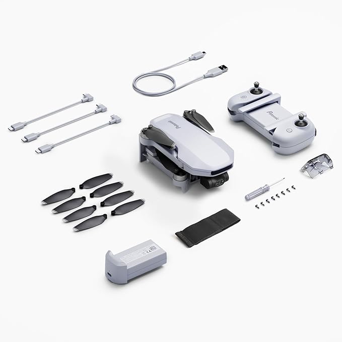 Potensic ATOM 3-Axis Gimbal 4K GPS Drone, Under 249g, 32 Mins Flight, 6KM Long Range Transmission, Visual Tracking, 4K/30FPS QuickShots, 12MP Photo, Lightweight and Foldable for Adults Beginners