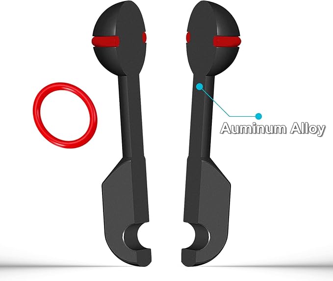 MINIFOCUS 1" Ball to YS Head Clip Arm, 2PCS 3.35"/8.5cm Aluminum Alloy YS Head Adapter Lightweight Arm Underwater Photography Lighting System Connector for Diving Strobe/Video Light