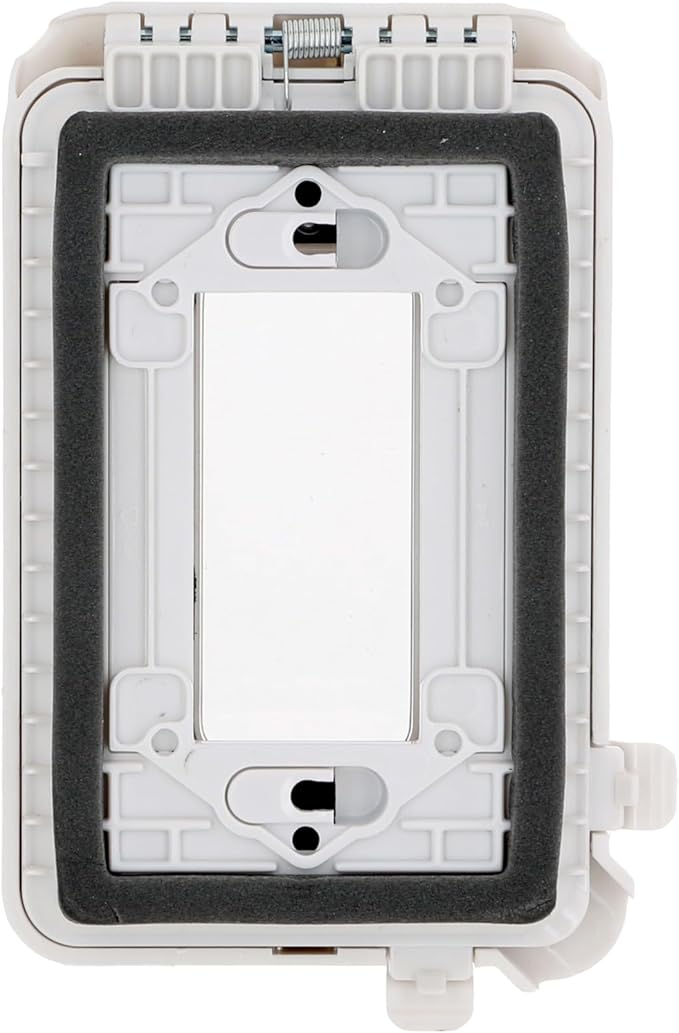 TAYMAC ML500W Single-Gang Mount 16-in-1 Flat Nonmetallic Weatherproof Vertical/Horizontal, 1-Pack, White