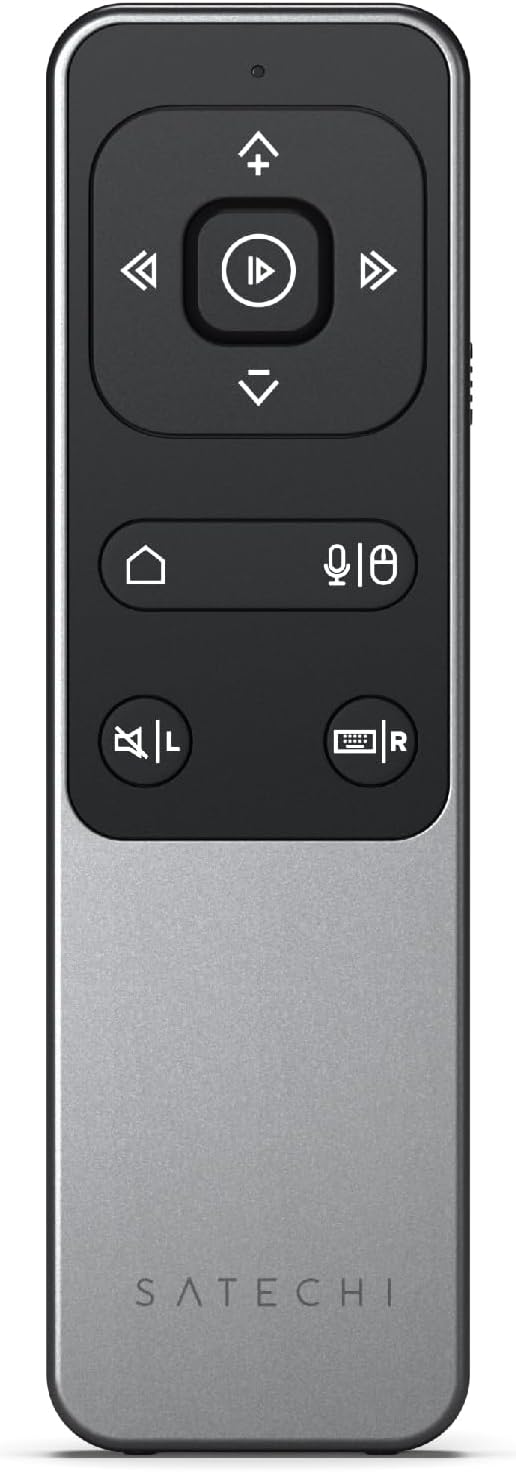 Satechi Bluetooth Remote Control, R2 Multimedia Remote Control in Presentation & Media Mode, for MacBook Air/Pro M4, iPad Air/Pro M4/M3, Not Compatible with Windows 10/11