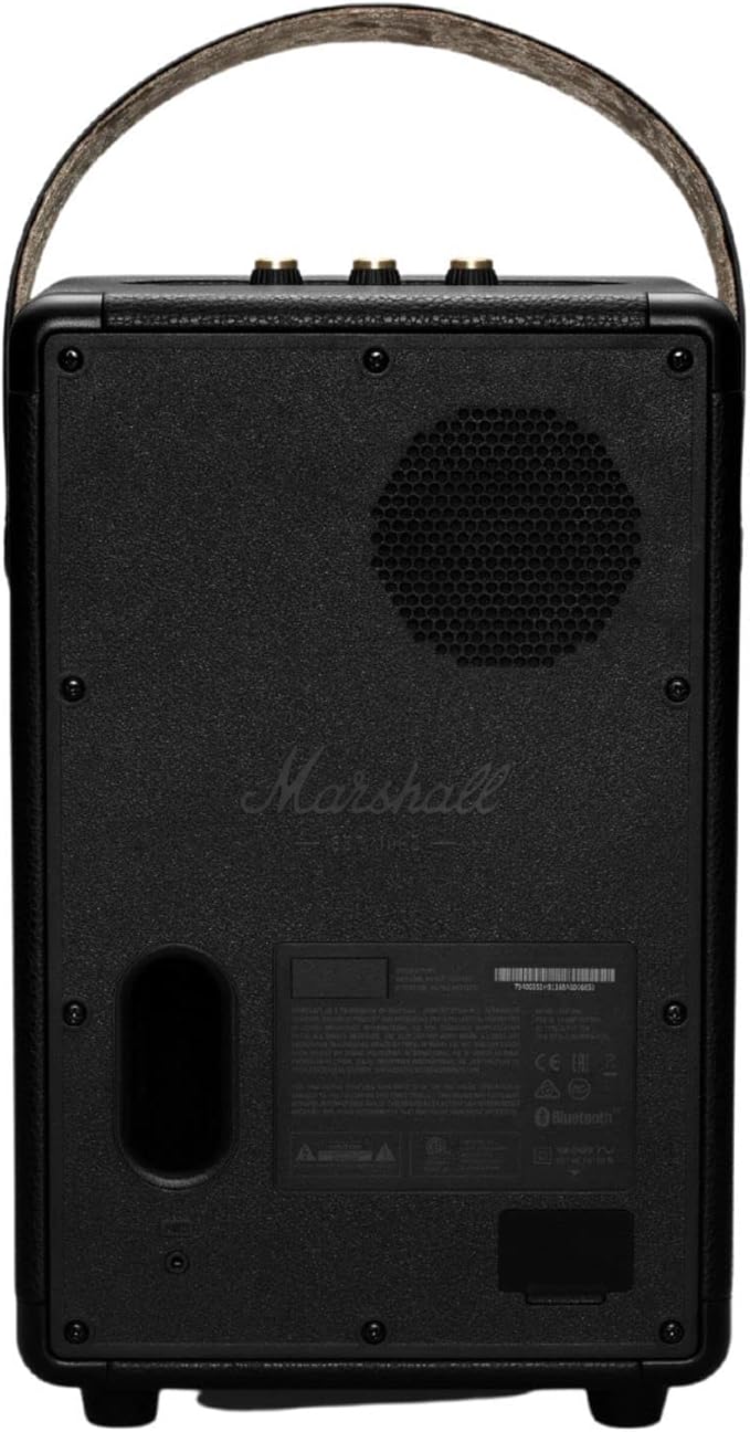 Marshall Tufton Portable Bluetooth Speaker, Black & Brass