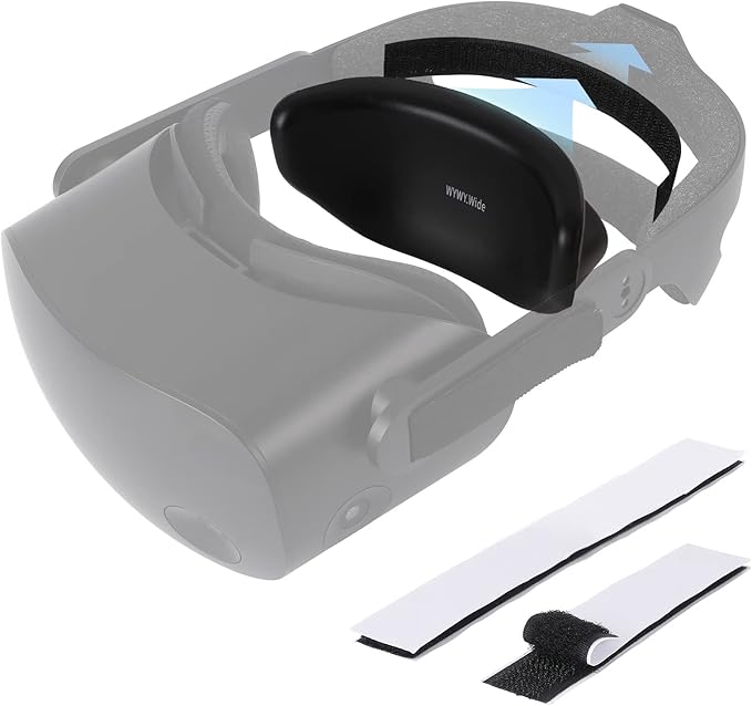VR Head Rear Pad Replacement for HP Reverb G2 and Valve Index VR Headset Memory Foam Back Sponge Adjustable Portable Cradle Fit Small Head（Compatible with More Similar VR Headset）
